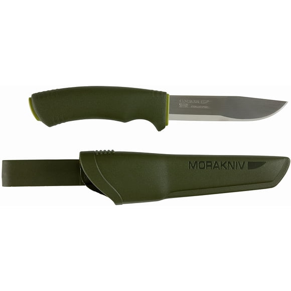 Morakniv Bushcraft Forest Fixed Blade Outdoor Knife with Sandvik Stainless Steel Blade, 4.3-Inch