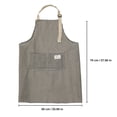 thumbnail image 3 of Lksixu Stripe Aprons Adjust Bib Aprons With Pockets Linen Cooking Kitchen Chef Apron For Women And Men Kitchen Gadgets, 3 of 6