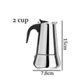 thumbnail image 2 of Stainless Steel Mocha Espresso Latte Percolator Stove Top Coffee Maker Pot Too, 2 of 7