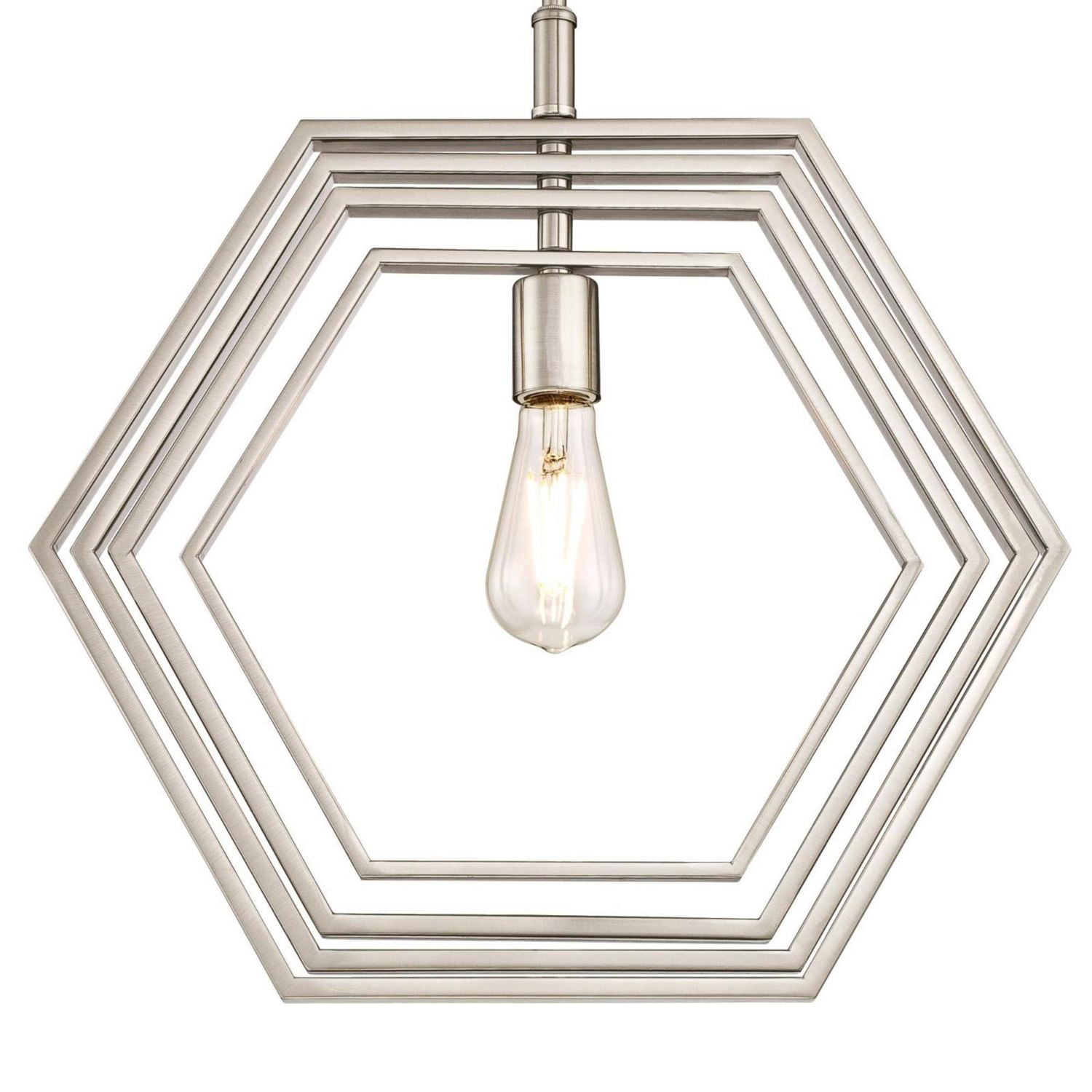 Westinghouse Holly Indoor One-Light Pendant in Brushed Nickel