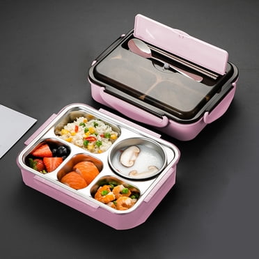 Chmadoxn 1500ML Five-Compartment Stainless Steel Lunch Box For Office Workers And Students Lightweight Lunch Box With Compartments For Water Heating And Soup lunch boxs