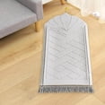 thumbnail image 2 of Portable Soft Muslim Carpet Area Rugs Eid Teens Kid Foldable Prayer Wedding Birthday Present White, 2 of 9