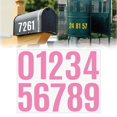 thumbnail image 2 of 4 Inch Large Size Number Stickers, 1 Sheet Self Adhesive House Numbers for Mailbox, Trash Cans - Waterproof Vinyl Numbers Sticker, for Easy Backing Peeling, Bold and Easy-to-Read House Number Labels, 2 of 9