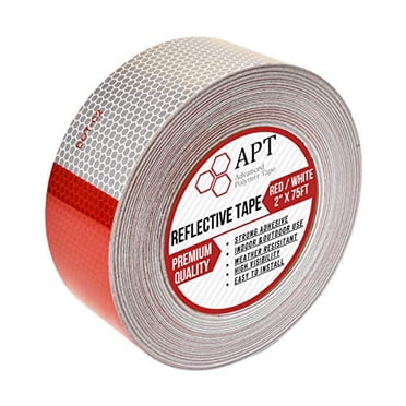 APT Dot-C2 High Intensity Grade Safety Reflective Conspicuity Tape, for Trailers, Car, Bike, 2" x 75 ft, 1 Roll/Pack