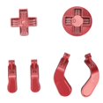 thumbnail image 1 of Metal Paddles And Pads, Replacement Interchangeable Paddles And Pads Stainless Steel Adjustable DIY Easy To Operate  For  Elite Series 2 Black,Red,Purple, 1 of 8