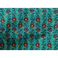 thumbnail image 4 of oneOone Cotton Poplin Fabric Leaves & Floral Block Printed Craft Fabric BTY 56 Inch Wide, 4 of 4