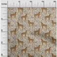 thumbnail image 2 of oneOone Rayon Brown Fabric Animal Sewing Material Print Fabric By The Yard 56 Inch Wide, 2 of 4
