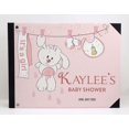 thumbnail image 2 of Darling Souvenir Pink Baby Clothesline Printed Hardbound Cover PersonalizedGuestbookFor Baby ShowerGuestSign InBookRegistry-9 x 12 Inches, 2 of 4