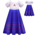 thumbnail image 2 of HAWEE Enfants Encanto Mirabel/Luisa Madrigal/Pepa Robe de Princesse Cosplay Filles Manches Courtes Costume, 2 of 6