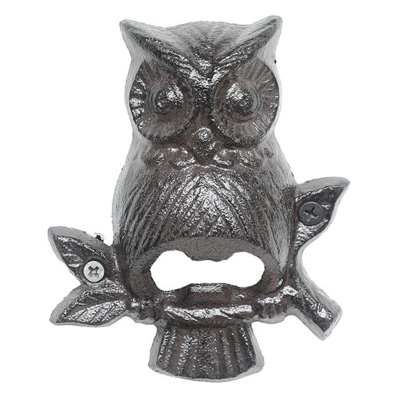 Yatlte Cast Iron Owl Wall Mounted Bottle Opener, Nautical Decor, Beer Bottle Opener