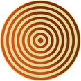 thumbnail image 1 of Ahgly Company Tapis d'Intérieur Ronds Lavables à la Machine, Style Transitionnel, Rouge Lave, 4 Pieds Rond, 1 of 7
