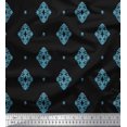 thumbnail image 1 of Soimoi Georgette Viscose Fabric Filigree Damask Decor Fabric Printed Yard 42 Inch Wide, 1 of 3
