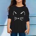 thumbnail image 2 of TIEVOSA Garçons Filles Automne Manches Longues T-Shirt à Imprimés de Chat Dessin Animé Hauts 3-12 Ans, 2 of 4