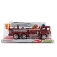 thumbnail image 3 of Simulation Fire Truck Safe Impact Resistant Pull Back Fire Engine Toys With Telescopic 360 Degree Rotary Ladder Red, 3 of 13