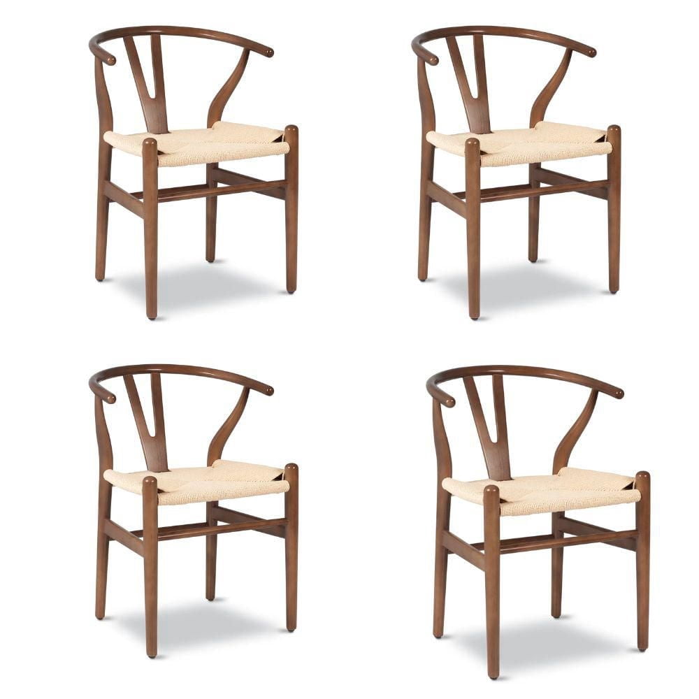 Chaise de salle à manger en bois de la collection Heavenly, lot de 4