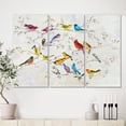 thumbnail image 2 of Designart Oiseau multicolore sur l'arbre Art mural sur toile, 2 of 2