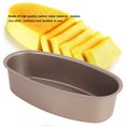 thumbnail image 3 of Cergrey Gold DIY Oval Shaped Cake Mold Non-stick Baking Cheese Cake Making Molds, Baking Cake Mold,Cake Mold, 3 of 8