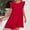 F-Red, variante sur 2025 Robe Femme Fraîche Douce Amincissante Femme Habillée Robe de Couleur Unie Robe Décontractée Robe Décontractée Jupe Robe d'Été Femme Robe Maxi à Col en V Robe en Tricot