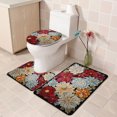 thumbnail image 4 of Chmadoxn Bathroom Rugs, Rugs for Living Room, Area Rug, Bath Mat Toilet Floor Mat U-shape Foot Mat Bathroom Bathroom Mat Printing Modern Mat Toilet Door Mat Three Sets carpeting carpeting, 4 of 8