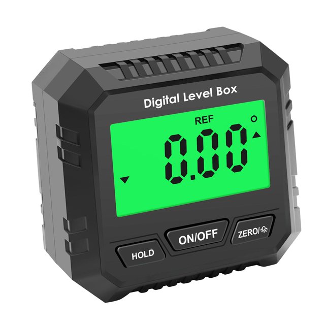 S SERENABLE Jauge d'Angle Numérique Outil de Mesure Rétroéclairé LCD Fixe les Angles Rapporteur de Cube Sans Ampoules