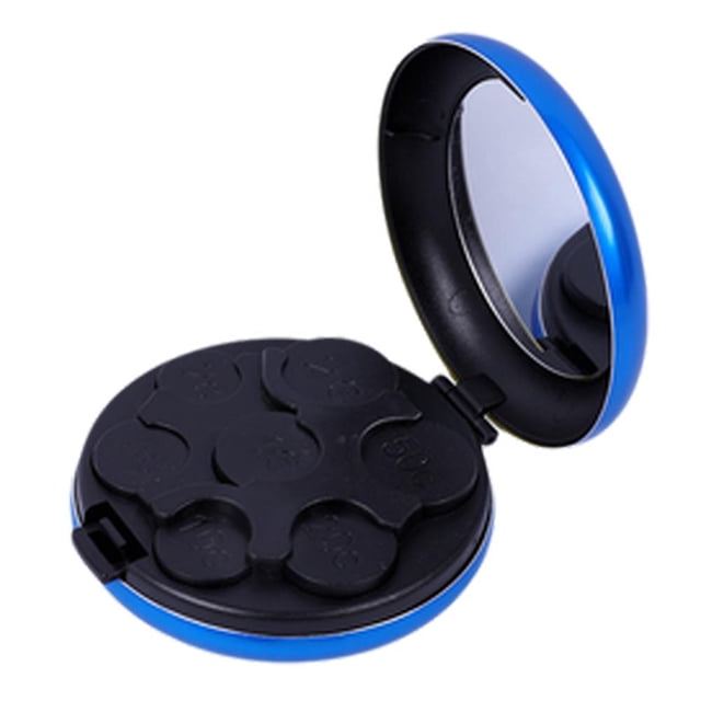 Japanese Coin Organizer, Portable Mini Coin Dispenser Case with Mirror, Hard Money Case Small Coin Coin Organ Sorter F9J2