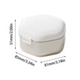 thumbnail image 3 of EGNMCR Closet Organizers and Storage, Bathroom Organizers and Storage Orthodontic Braces Case Invisible Braces Retainer Storage Box Portable Box Denture Storage Cleaning Box a storage, 3 of 7