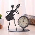 thumbnail image 2 of TIELUTT Stainless Steel Small Desk Clock Retro Personality Clock Birthday Christmas Decorations and Bulbs Christmas Decorations Q Christmas Ornament K2so Ornament Daughter Ornament, 2 of 8