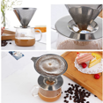 thumbnail image 4 of 2X Goutteur pour Café Filtre Réutilisable Cône d'Égouttement Filtre à Café Portable Cafetière pour Café Filtre Maison Bureau Camping, 4 of 5