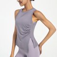 thumbnail image 2 of AherBiu Débardeurs d'Entraînement pour Femmes, Col Ras du Cou Fendu, Sans Manches, Légers, à Séchage Rapide, T-Shirts, 2 of 6