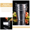 thumbnail image 3 of Miangastore 5pcs Nordic Style Flower Buckets for Balcony Succulent Holders, 3 of 9
