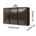 thumbnail image 3 of Pompotops Extra Large Reusable Storage Bags With Strong Handles & Zippers, Heavy Duty Washable Moving Bag, Waterproof Closet, Underbed Organizer For Bedding, Blanket Clearance, 3 of 6