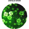 thumbnail image 3 of Saint Patricks Day Tablecloth 60 Inch Round Wrinkle Free Green Clover Shamrock Table Cloth Suitable for Kitchen Decorantion/Indoor and Outdoor Dining Table/Party/Picnic, 3 of 6