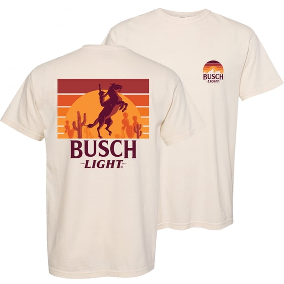 Busch Light Cowboy Sunset T-Shirt-Medium