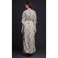 thumbnail image 2 of Bimba Robe Longue en Rayonne Begonia & Rayures pour Femmes Boho Plage Cocktail Fête Robe Fendue maxi-Grande, 2 of 6