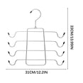 thumbnail image 2 of Matoen12 Multi-Layer Foldable Clothes Hanger for Underwear Camisole Pants Socks, Home Closet Organizer and Storage Multifunctional Clothes Racks, 14"x12.2", 4 Layers, 1 Pack, Black, 2 of 3