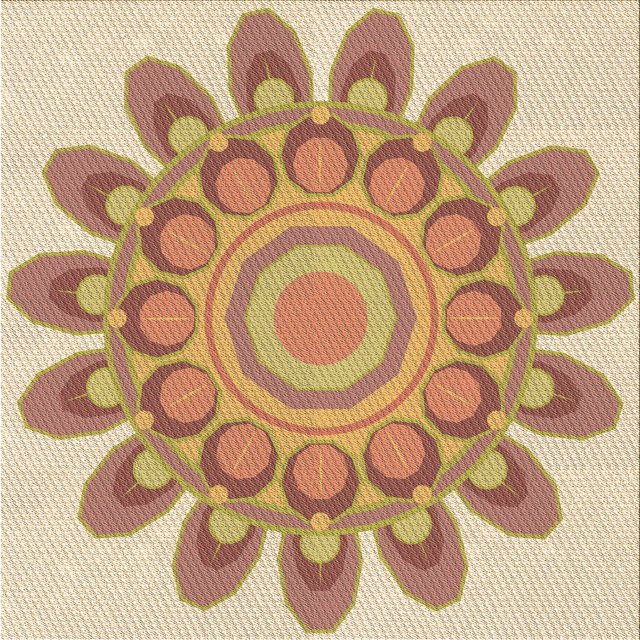 Ahgly Company Tapis d'Intérieur Lavable en Machine Carré Transitionnel Marron Or, 4 Pieds Carré