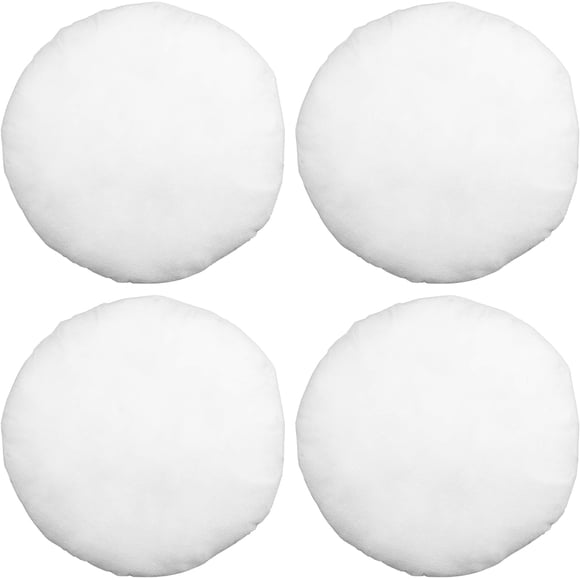 Pillow Insert 22" Round Polyester Filled Standard Cover (4 Pack)