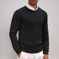 thumbnail image 1 of Styesk Chandail pour Hommes, Manches Longues, Col Rond, Tricoté Uni, 1 of 6