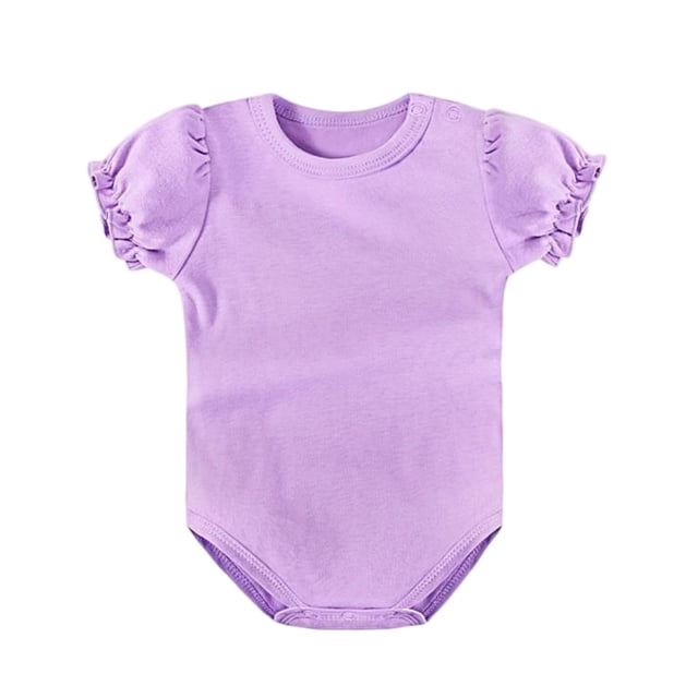 Baby Girl Summer Dress Short Sleeve Romper Off Shoulder 95% Polyester 5% Spandex
