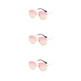 thumbnail image 3 of Redempat Fashionable Polarized Lens Small Frame Sun Glasses For Trendy Style gold pink yellow C15 3Set, 3 of 6