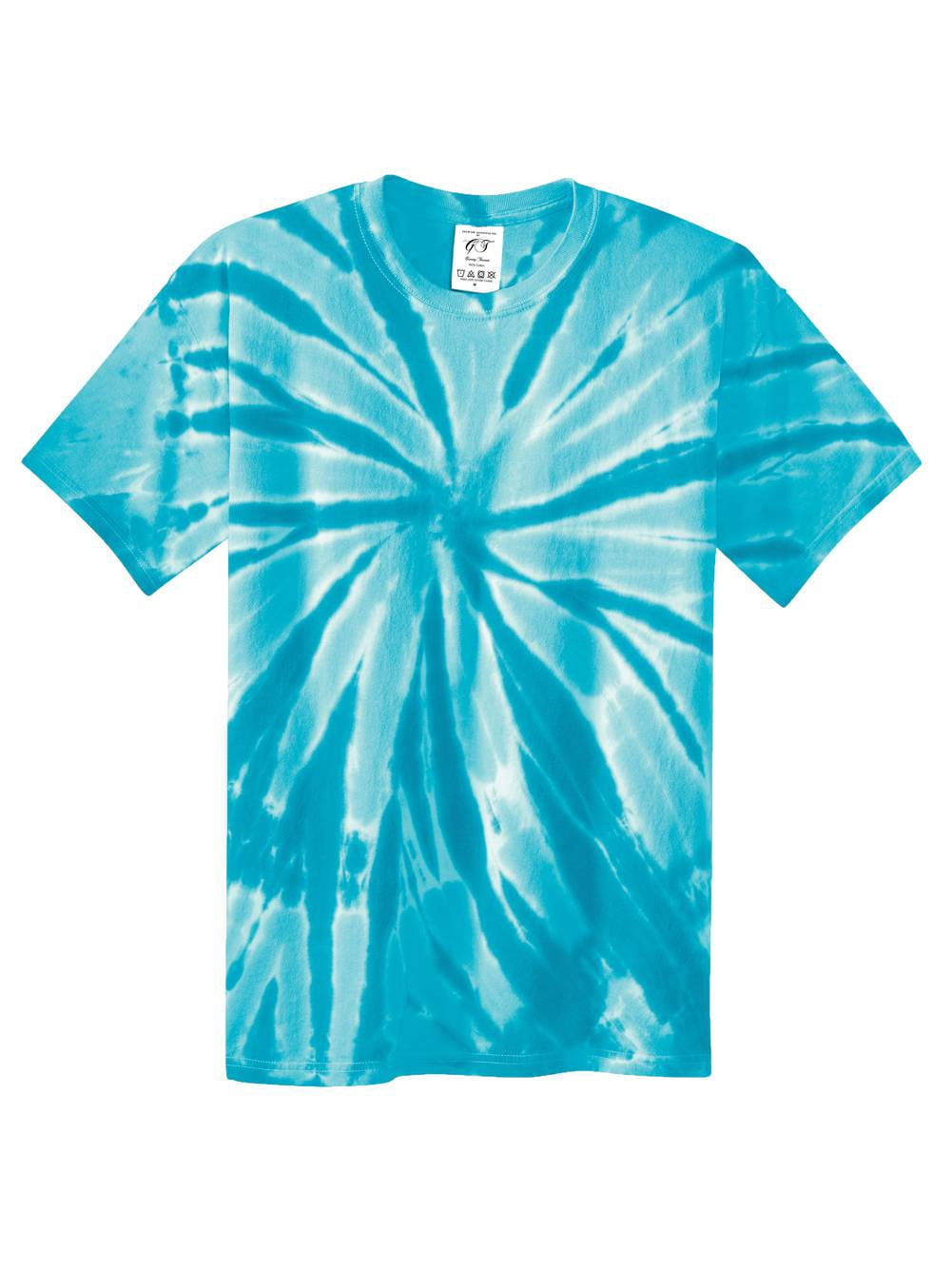 Gravity Threads Mens Tie-Dye Short-Sleeve T-Shirt - Turquoise - 4X-Large