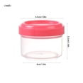 thumbnail image 2 of Salad Dressing Container to Go, Small Condiment Containers with Lids for Lunch Bento Box, Reusable Plastic Snack Jars, Transparent Food Containers, Colorful Sauce Cups, Dishwasher Safe, 4 Pcs, 2 of 8