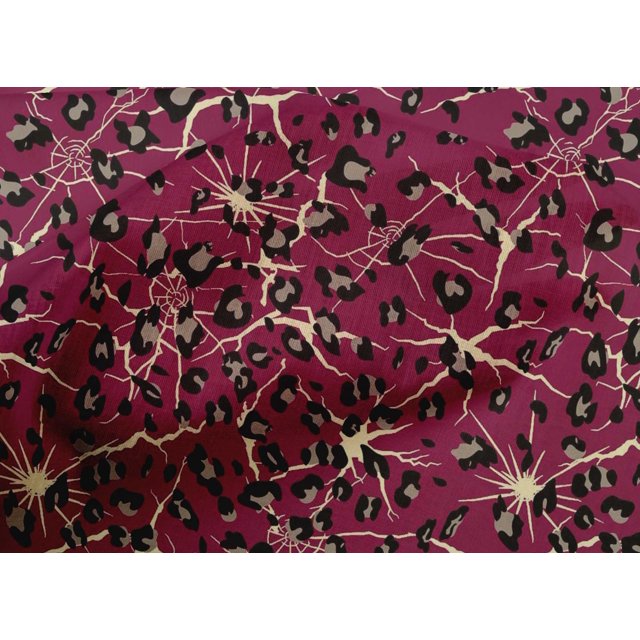 oneOone Cotton Poplin Fabric Leopard Animal Skin Fabric Prints by Yard 42 Inch Wide