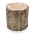 thumbnail image 1 of Delsit Lightweight Woody Tree Trunk Looking Outdoor Indoor Pouffe Ottoman, 1 of 7