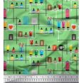 thumbnail image 1 of Soimoi Modal Satin Fabric Paper Boat Art & Craft Printed Fabric 1 Yard 42 Inch Wide, 1 of 3