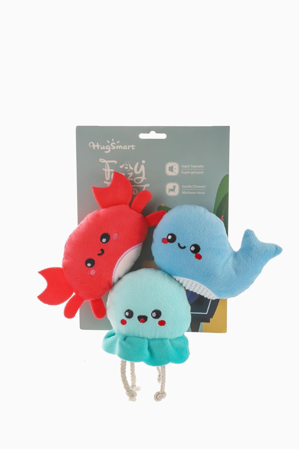 Hugsmart Créatures marines Peluche pour chien