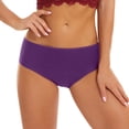 thumbnail image 4 of Erwazi Culottes Hipster Sans Coutures pour Femmes, Culottes Invisibles, Slip Doux Extensible, Bikini, Lot de 3, 4 of 9
