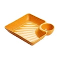 thumbnail image 2 of Plateau à Collations en Plastique avec Compartiment à Sauce / Assiette de Souper Séparée pour Trempettes / Plateau à Condiments pour Poulet, Frites, Raviolis et Sushi / Plateau de Service Alimentaire Réutilisable pour la Cuisine à la Maison Ou pour une Utilisation Décontractée en Fête, 2 of 6