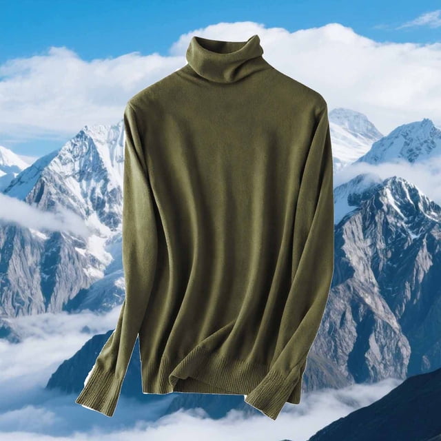Ailaofu Chandail à Col Roulé pour Femmes Manches Longues Décontracté Automne Hiver chandail Tricoté