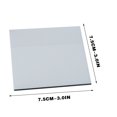 thumbnail image 2 of Transparent PET Sticky Notes Pack - Semi-See-Through Student Reminder Sheets for Books, Files & Office Annotation - 75x75mm, 2 of 9